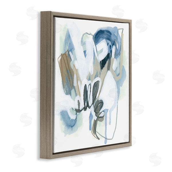 Stupell Industries June Erica Vess | Blue Abstract Shapes Collage Wall Art
