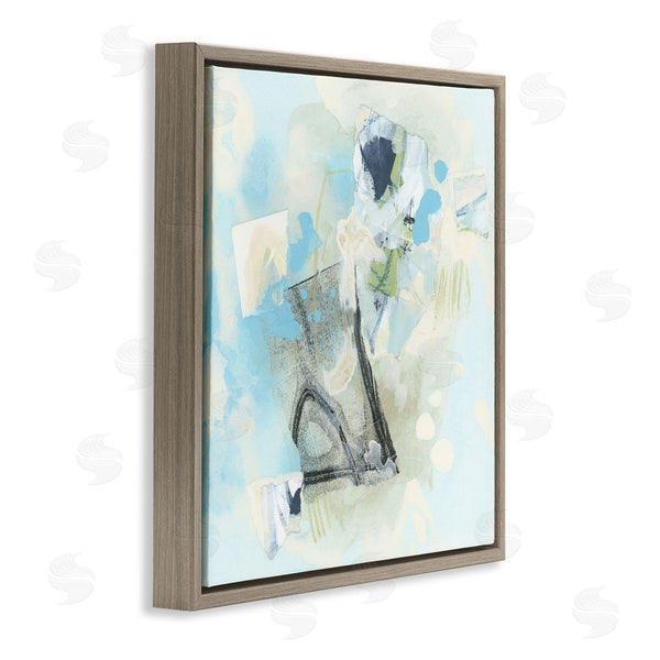 Stupell Industries June Erica Vess | Blue And Grey Abstract