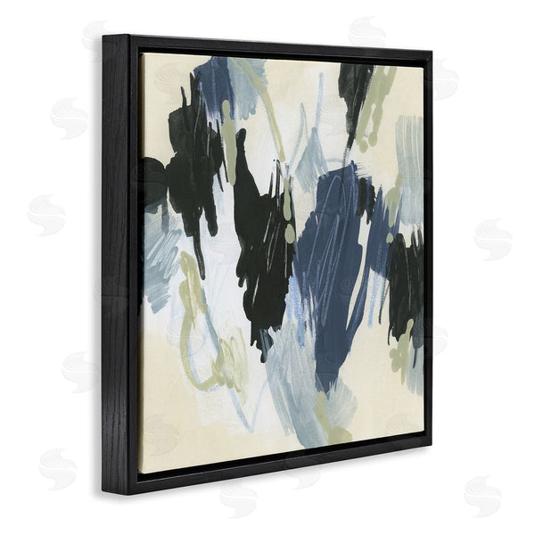 Stupell Industries June Erica Vess | Blue And Neutral Abstraction
