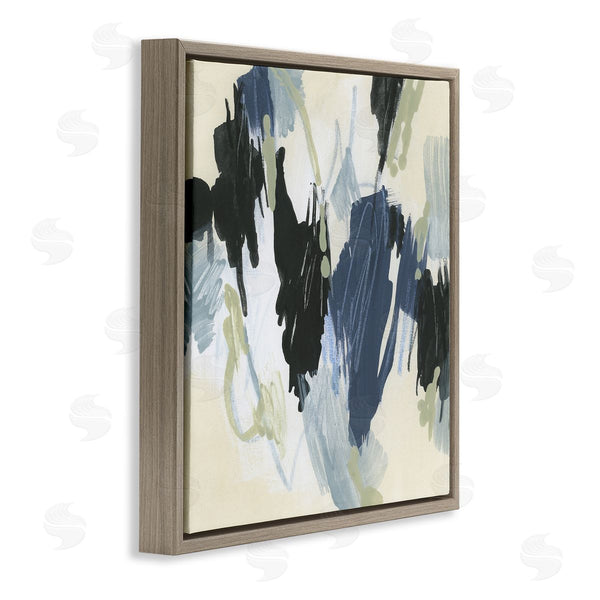 Stupell Industries June Erica Vess | Blue And Neutral Abstraction