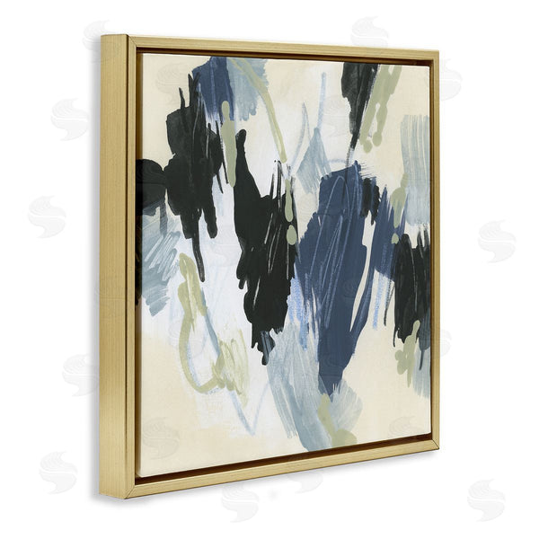 Stupell Industries June Erica Vess | Blue And Neutral Abstraction