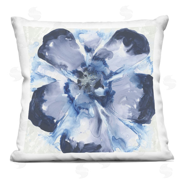 stupell industries June Erica Vess | Blue Glass Bloom Printed Throw Pillow
