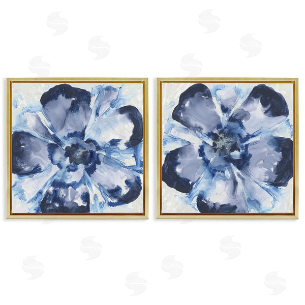 Stupell Industries June Erica Vess | Blue Glass Blossoms