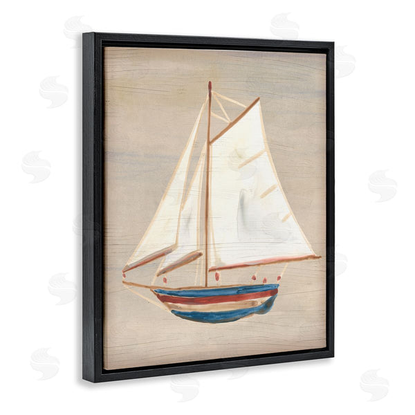 Stupell Industries June Erica Vess | Blue & Red Sailboat