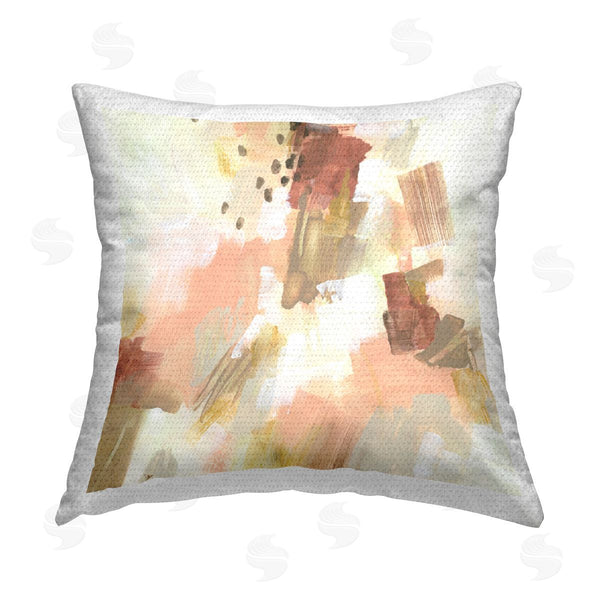Stupell Industries June Erica Vess | Boho Speckled Abstract Printed Throw Pillow