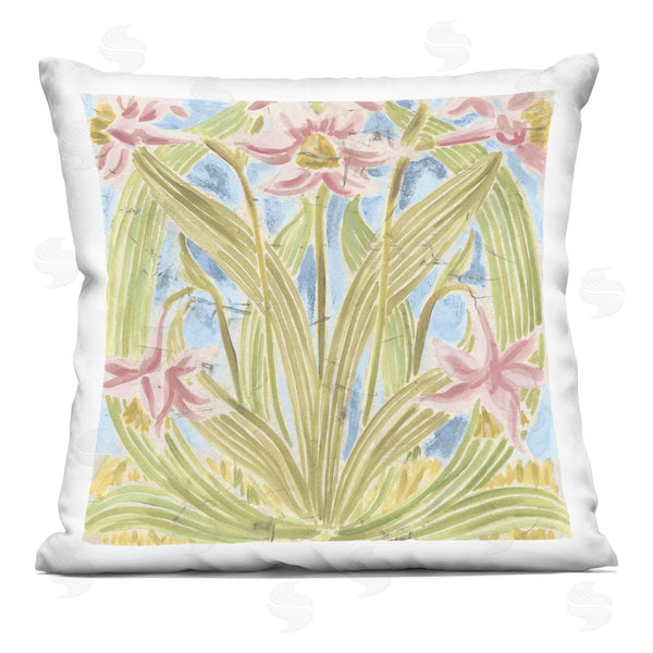 stupell industries June Erica Vess | Botanical Palau Tiles Printed Throw Pillow