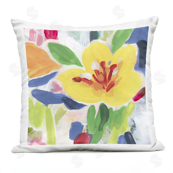 Stupell Industries June Erica Vess | Bright Yellow Buttercup Blooms Printed Throw Pillow