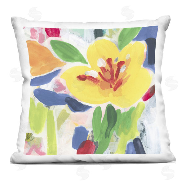 stupell industries June Erica Vess | Bright Yellow Buttercup Blooms Printed Throw Pillow