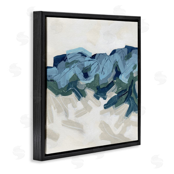 Stupell Industries June Erica Vess | Busy Beach Tide Wave Abstraction Blue Movement Wall Art