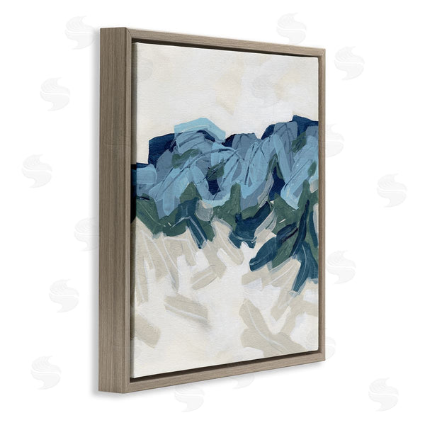 Stupell Industries June Erica Vess | Busy Beach Tide Wave Abstraction Blue Movement Wall Art