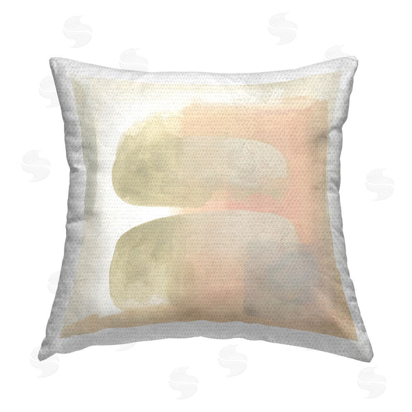 Stupell Industries June Erica Vess | Centric Neutral Shapes Printed Throw Pillow