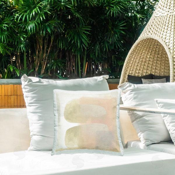 Stupell Industries June Erica Vess | Centric Neutral Shapes Printed Throw Pillow