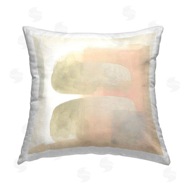 stupell industries June Erica Vess | Centric Neutral Shapes Printed Throw Pillow