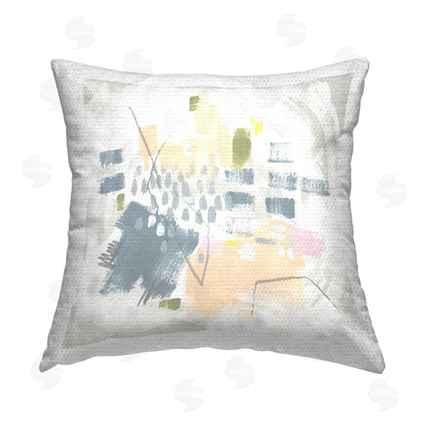 Stupell Industries June Erica Vess | Centric Pastel Pattern Printed Throw Pillow