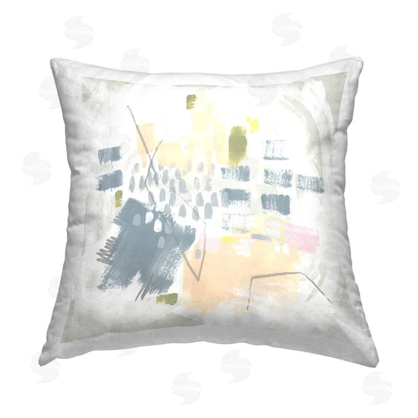 stupell industries June Erica Vess | Centric Pastel Pattern Printed Throw Pillow