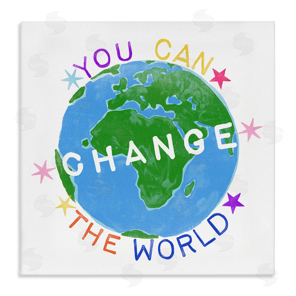 stupell industries June Erica Vess | Change the World Kids Quote