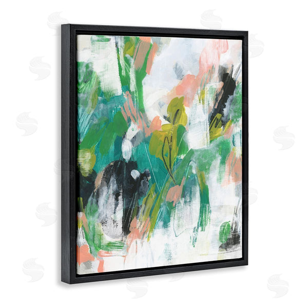 Stupell Industries June Erica Vess | Chaotic Green And Pink Abstract