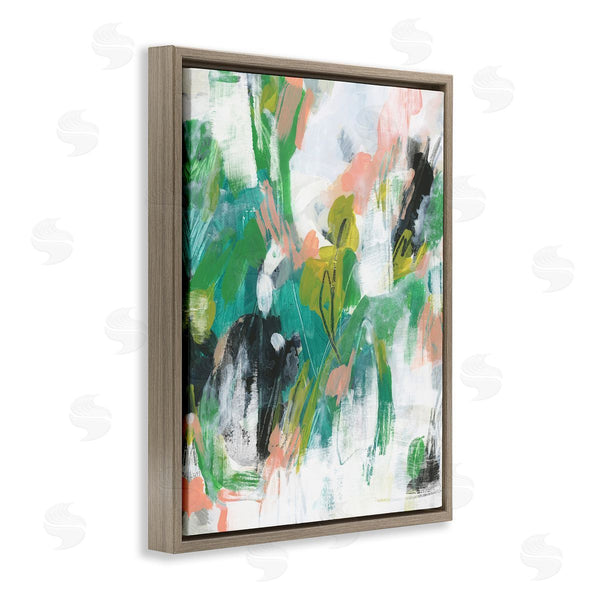 Stupell Industries June Erica Vess | Chaotic Green And Pink Abstract