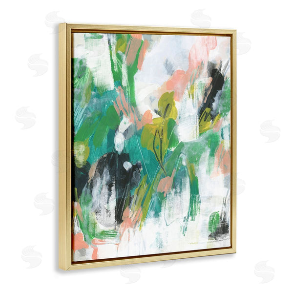 Stupell Industries June Erica Vess | Chaotic Green And Pink Abstract