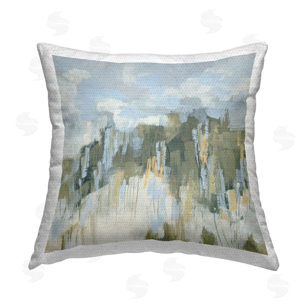Stupell Industries June Erica Vess | Chaotic Landscape Distortion Printed Throw Pillow