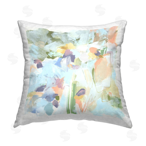 stupell industries June Erica Vess | Chaotic Pastel Arrangement Printed Throw Pillow