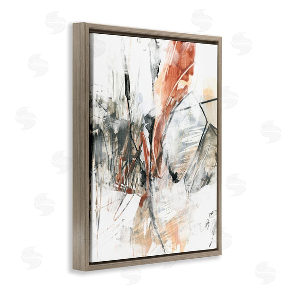 Stupell Industries June Erica Vess | Chaotic Terracotta & Grey