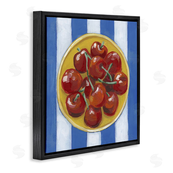 Stupell Industries June Erica Vess | Cherry Bowl Over Stripes