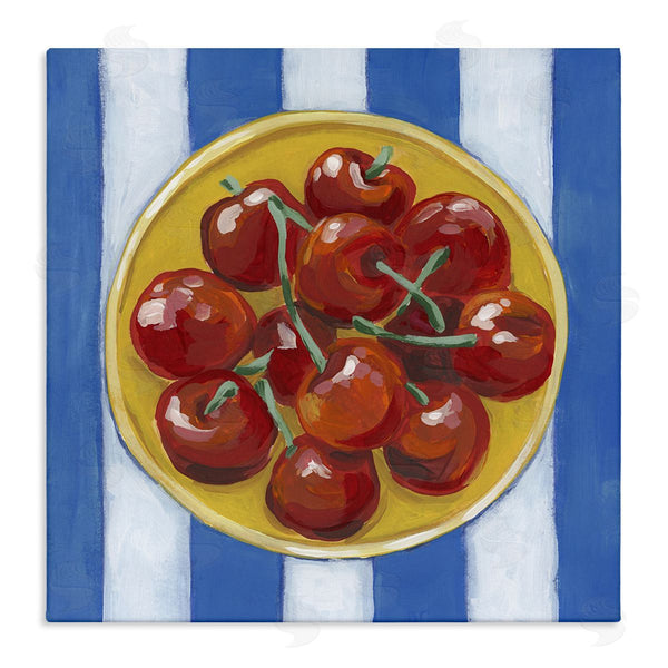 stupell industries June Erica Vess | Cherry Bowl over Stripes
