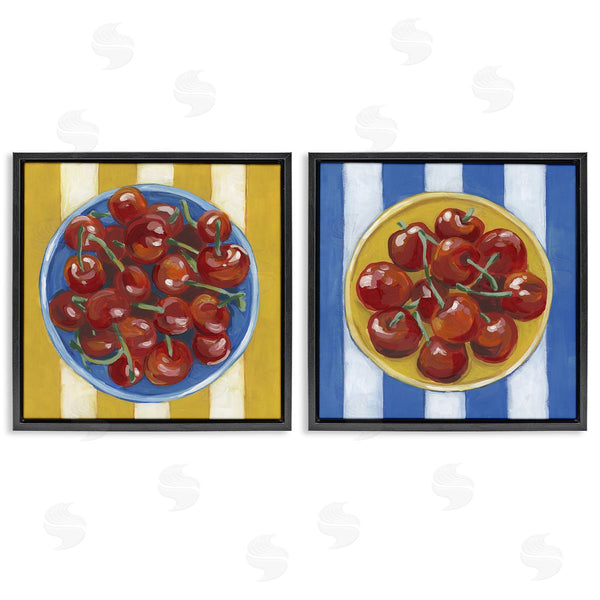 Stupell Industries June Erica Vess | Cherry Bowl Summer Stripes