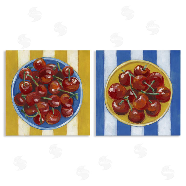 stupell industries June Erica Vess | Cherry Bowl Summer Stripes