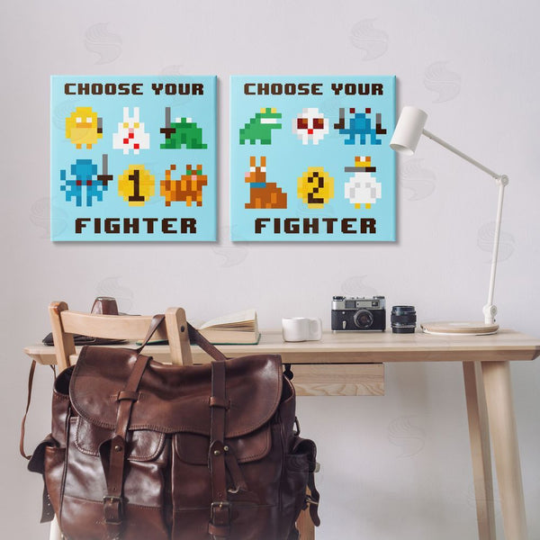 Stupell Industries June Erica Vess | Choose Your Fighter Game Wall Art
