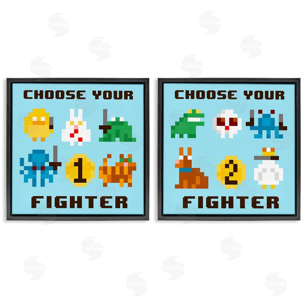 Stupell Industries June Erica Vess | Choose Your Fighter Game Wall Art