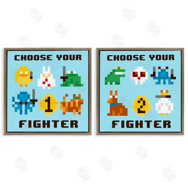 Stupell Industries June Erica Vess | Choose Your Fighter Game Wall Art
