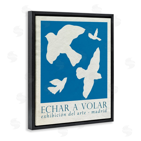Stupell Industries June Erica Vess | Classic Exhibition Blue Birds Wall Art