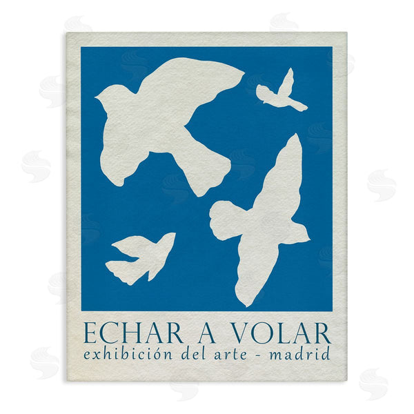 stupell industries June Erica Vess | Classic Exhibition Blue Birds Wall Art