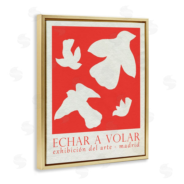 Stupell Industries June Erica Vess | Classic Exhibition Red Birds Wall Art
