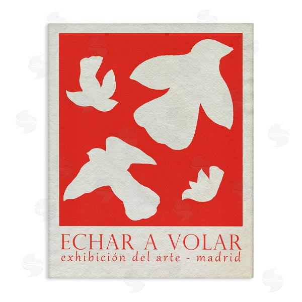 stupell industries June Erica Vess | Classic Exhibition Red Birds Wall Art