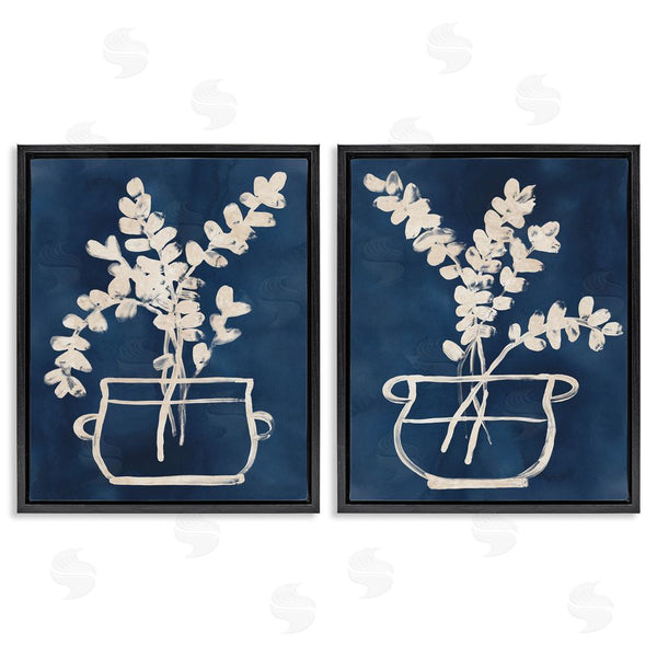 Stupell Industries June Erica Vess | Contemporary Herbs Botanical Vase Wall Art