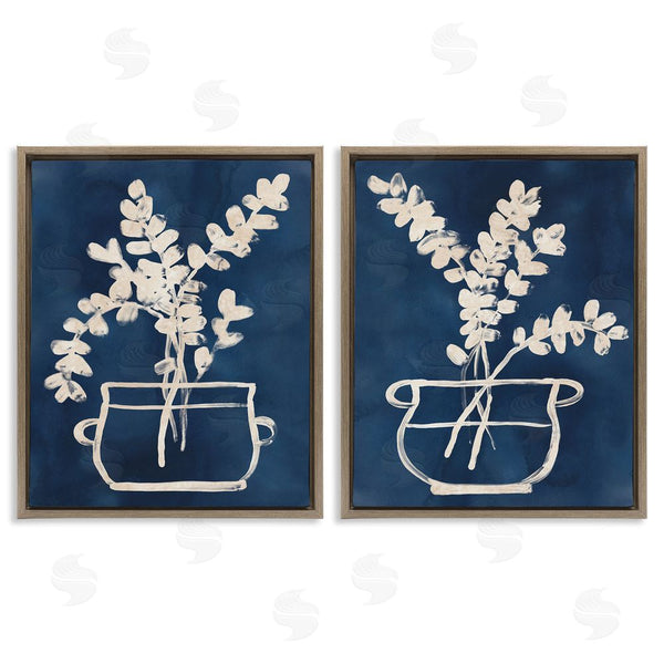 Stupell Industries June Erica Vess | Contemporary Herbs Botanical Vase Wall Art