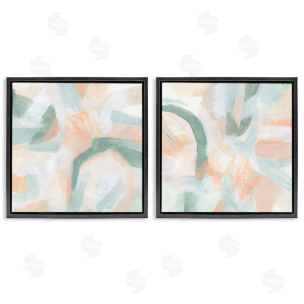 Stupell Industries June Erica Vess | Contemporary Pastel Collage Abstract Wall Art