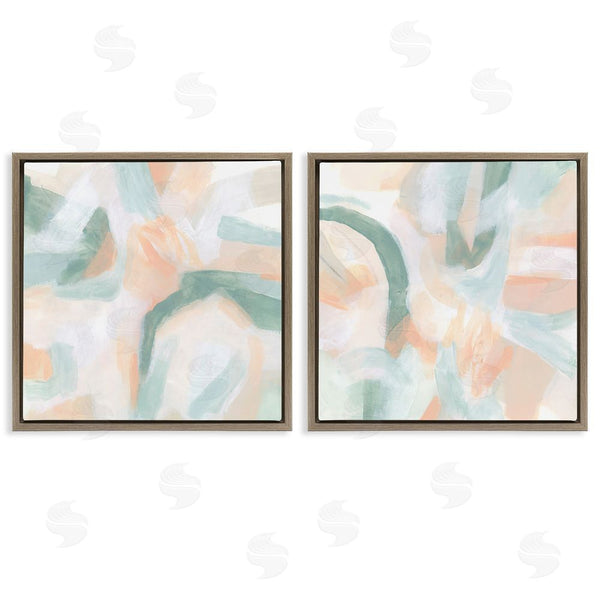 Stupell Industries June Erica Vess | Contemporary Pastel Collage Abstract Wall Art