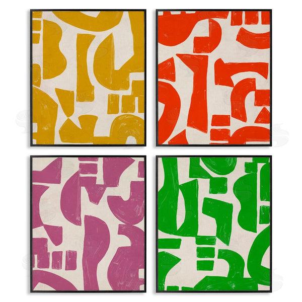 Stupell Industries June Erica Vess | Contemporary Shapes Collage Wall Art