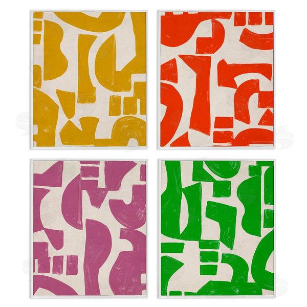 Stupell Industries June Erica Vess | Contemporary Shapes Collage Wall Art