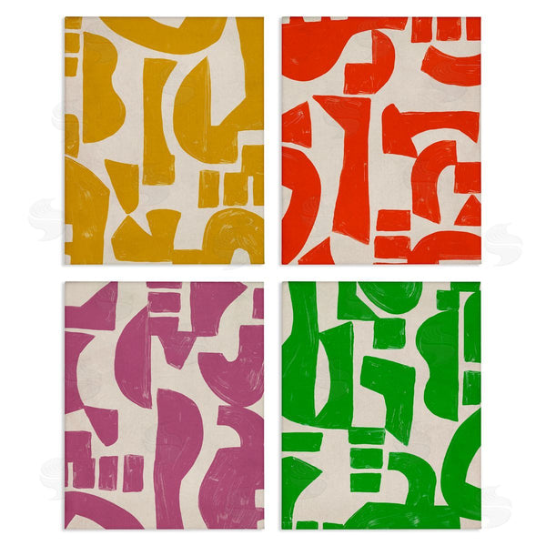 stupell industries June Erica Vess | Contemporary Shapes Collage Wall Art