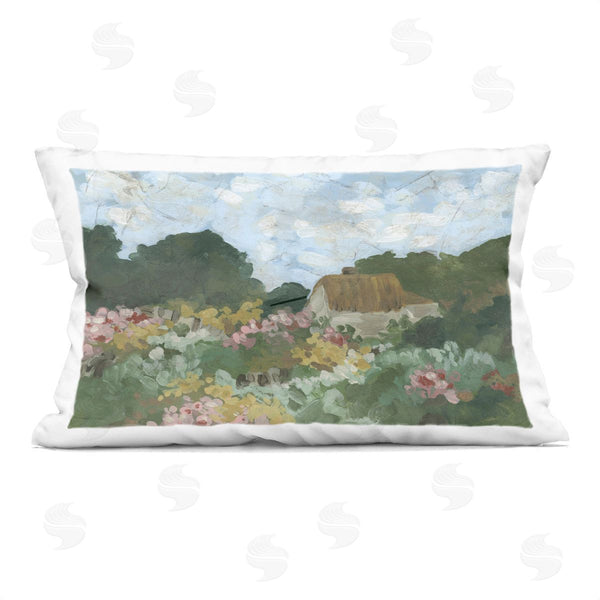 stupell industries June Erica Vess | Cotswold Cottage View Printed Throw Pillow