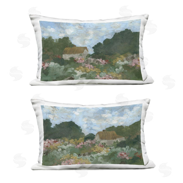Stupell Industries June Erica Vess | Cottage Bungalow Abstract Printed Throw Pillow Set