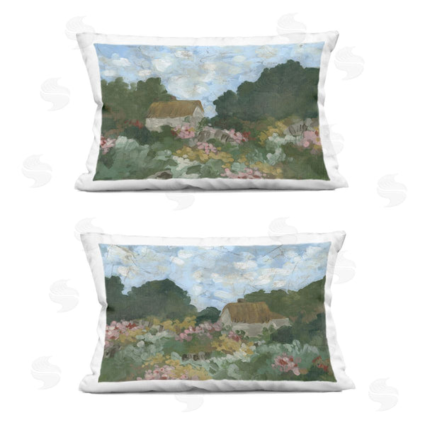 stupell industries June Erica Vess | Cottage Bungalow Abstract Printed Throw Pillow Set