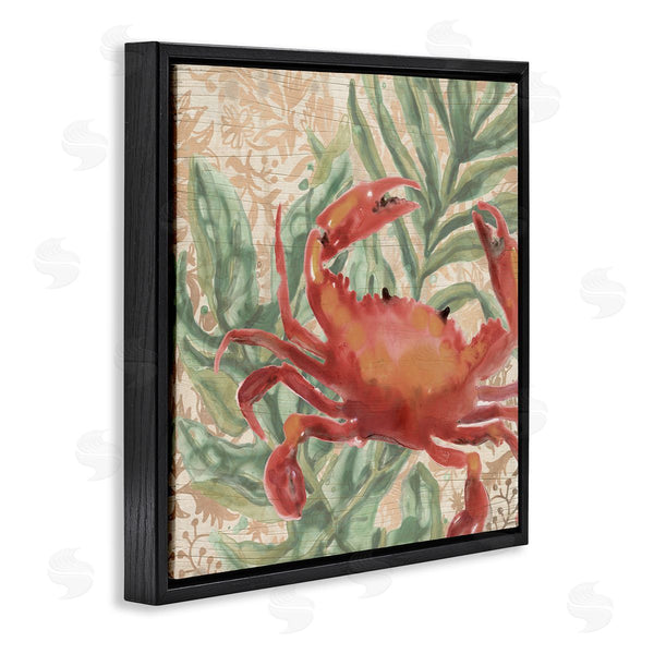 Stupell Industries June Erica Vess | Crab On Palm Leaves