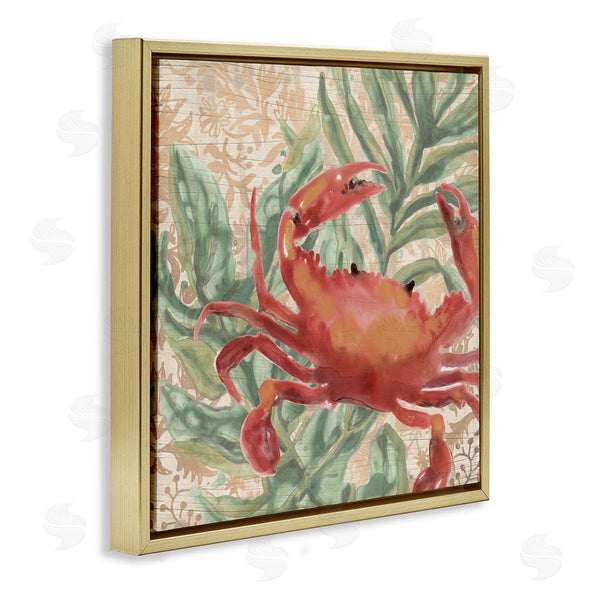 Stupell Industries June Erica Vess | Crab On Palm Leaves
