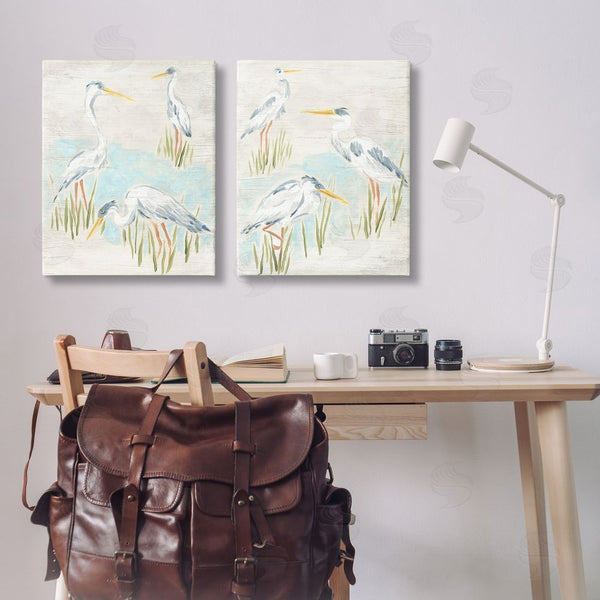 Stupell Industries June Erica Vess | Cranes In Marsh Pond Wall Art